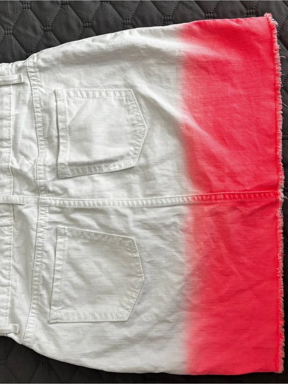 The Children's Place White to Coral Dip-Dye Girls' Skirt